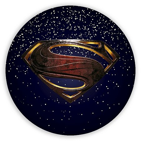 Capa Painel Redondo Sublimado - Super Homem
