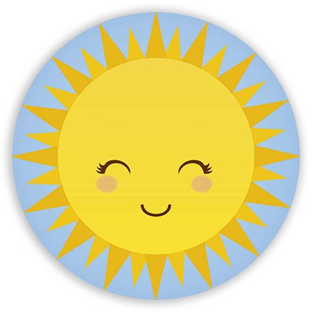 Capa Painel Redondo Sublimado - Sol