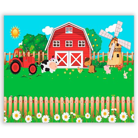 Capa Painel Retangular Sublimado - Fazenda