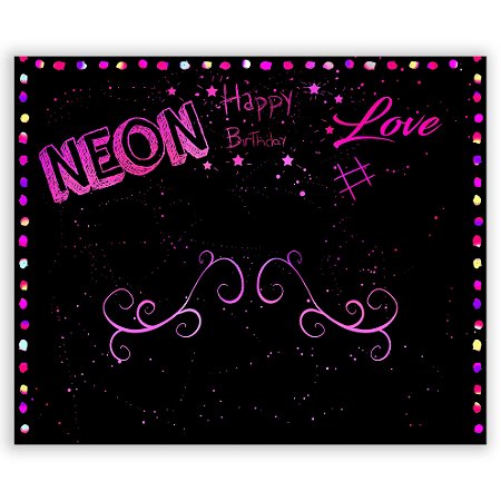 Capa Painel Retangular Sublimado - Neon