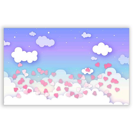 Capa Painel Retangular Sublimado - Chuva de Amor