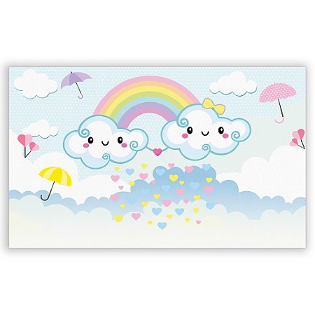 Capa Painel Retangular Sublimado - Chuva de Amor