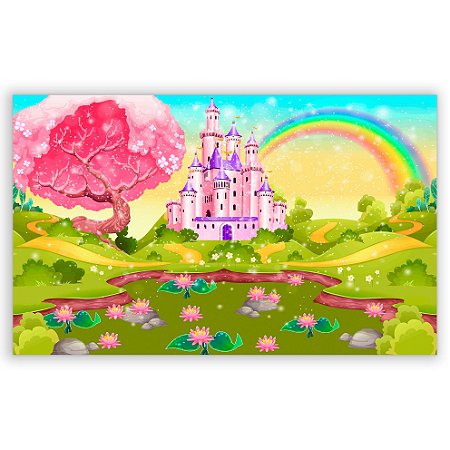 Capa Painel Retangular Sublimado - Castelo