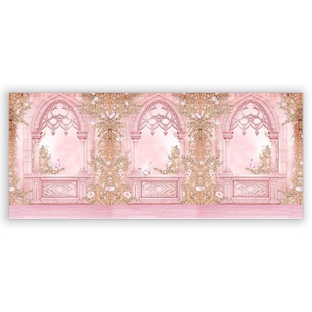 Capa Painel Retangular Sublimado - Fachada Castelo