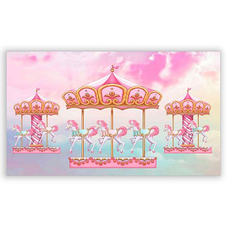 Capa Painel Retangular Sublimado - Carrossel