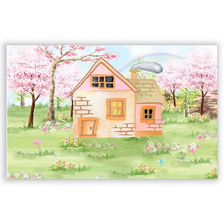 Capa Painel Retangular Sublimado - Casa