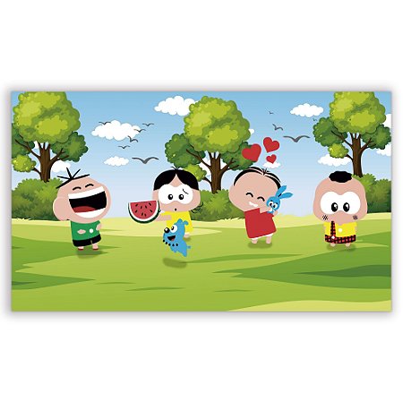 Capa Painel Retangular Sublimado - Turma da Monica