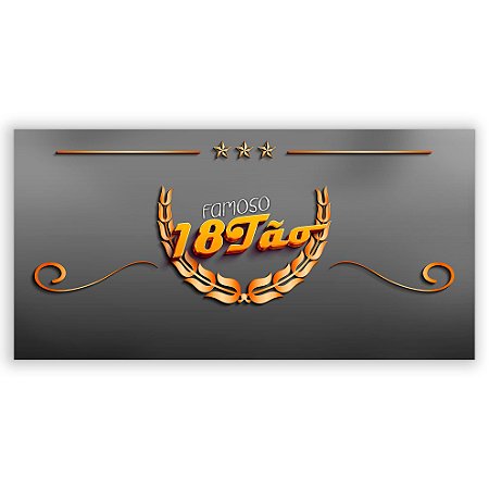 Capa Painel Retangular Sublimado - 18 Anos