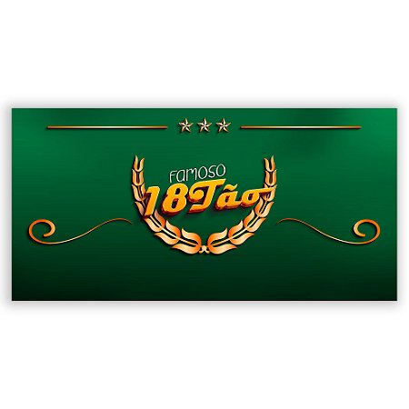Capa Painel Retangular Sublimado - 18 Anos
