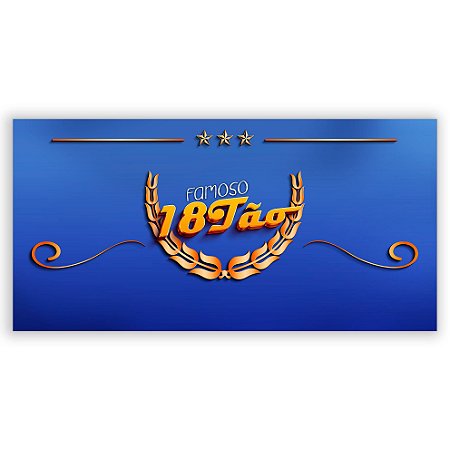 Capa Painel Retangular Sublimado - 18 Anos