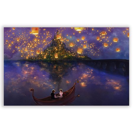 Capa Painel Retangular Sublimado - Rapunzel