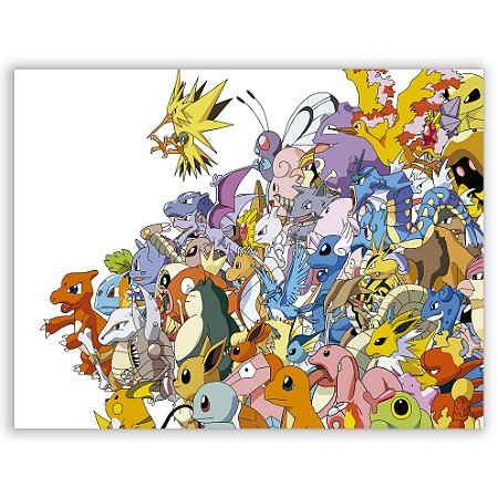 Capa Painel Retangular Sublimado - Pokemon