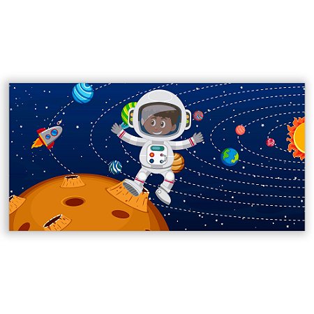 Capa Painel Retangular Sublimado - Astronauta