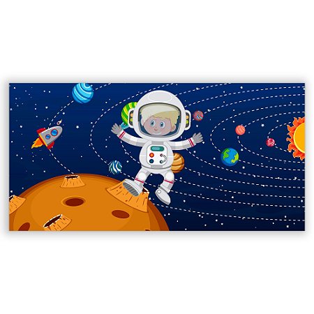 Capa Painel Retangular Sublimado - Astronauta