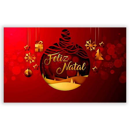 Capa Painel Retangular Sublimado - Natal