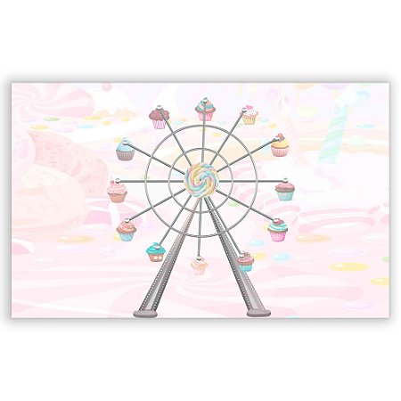 Capa Painel Retangular Sublimado - Roda Gigante