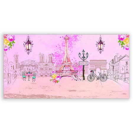 Capa Painel Retangular Sublimado - Paris