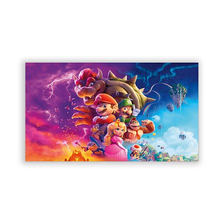 Capa Painel Retangular Sublimado - Super Mario