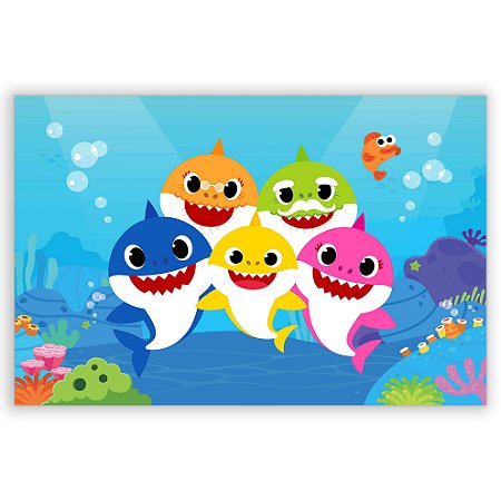 Capa Painel Retangular Sublimado - Baby Shark