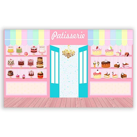Capa Painel Retangular Sublimado - Confeitaria