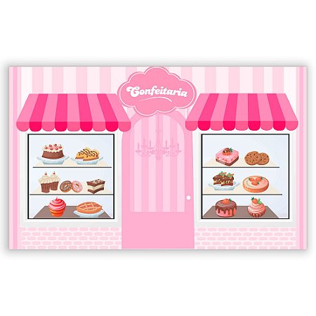 Capa Painel Retangular Sublimado - Confeitaria