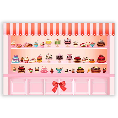 Capa Painel Retangular Sublimado - Confeitaria