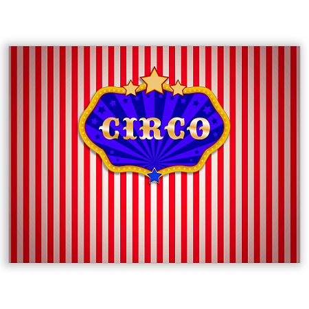 Capa Painel Retangular Sublimado - Circo