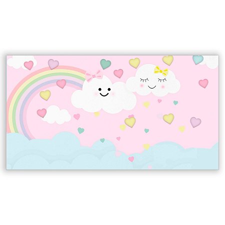 Capa Painel Retangular Sublimado - Chuva de Amor