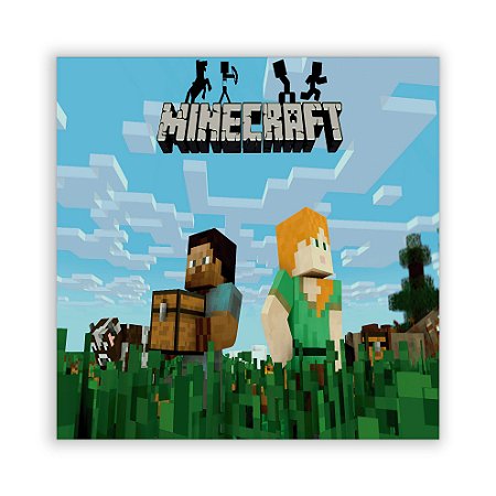 Capa Painel Retangular Sublimado - Minecraft