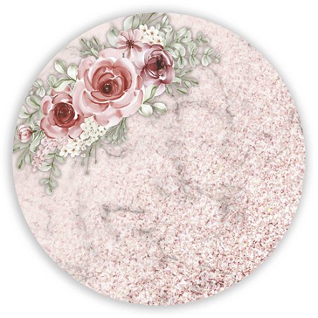 Capa Painel Redondo Sublimado - Glitter