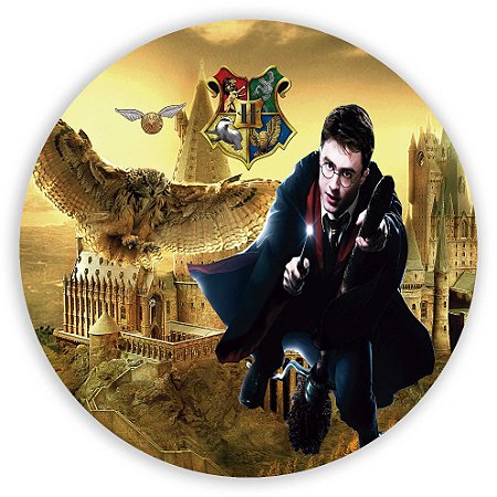 Capa Painel Redondo Sublimado - Harry Potter