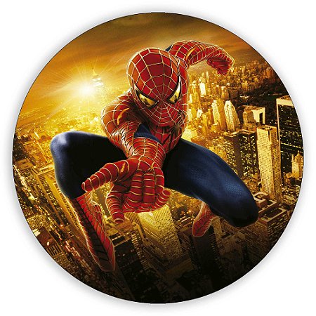 Capa Painel Redondo Sublimado - Homem Aranha