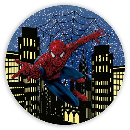 Capa Painel Redondo Sublimado - Homem Aranha