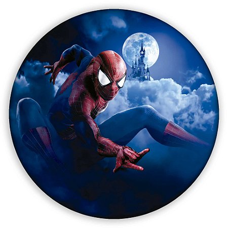 Capa Painel Redondo Sublimado - Homem Aranha