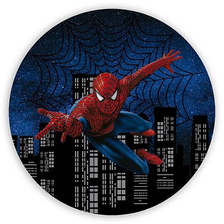 Capa Painel Redondo Sublimado - Homem Aranha