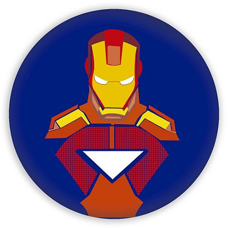 Capa Painel Redondo Sublimado - Homem de Ferro