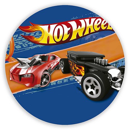 Capa Painel Redondo Sublimado - Hot Wheels