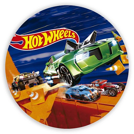 Capa Painel Redondo Sublimado - Hot Wheels