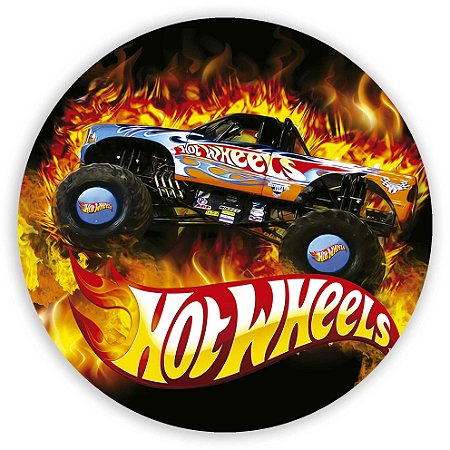 Capa Painel Redondo Sublimado - Hot Wheels