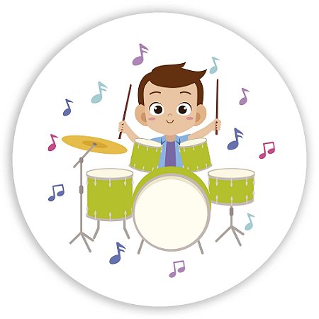 Painel Redondo - Instrumentos - Sublimado 3D