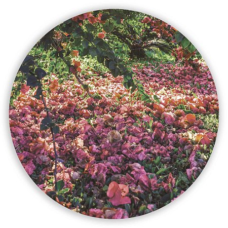 Capa Painel Redondo Sublimado - Jardim