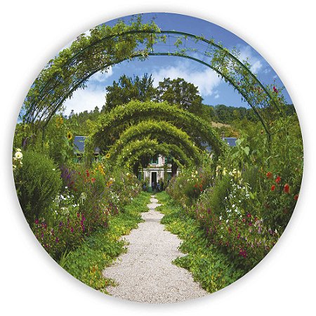 Capa Painel Redondo Sublimado - Jardim