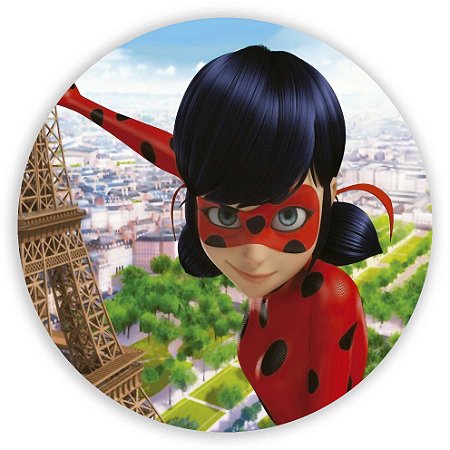 Capa Painel Redondo Sublimado - Ladybug
