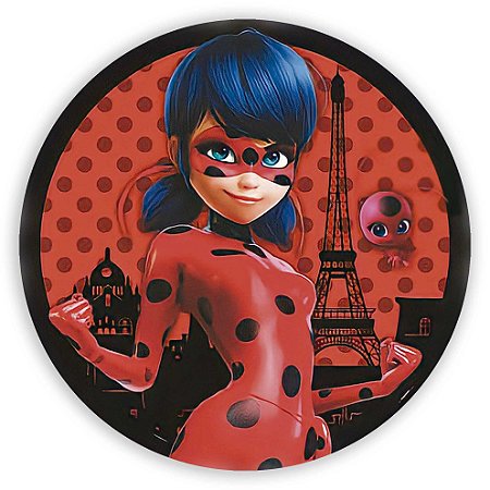 Capa Painel Redondo Sublimado - Ladybug