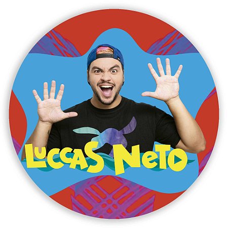 Capa Painel Redondo Sublimado - Luccas Neto