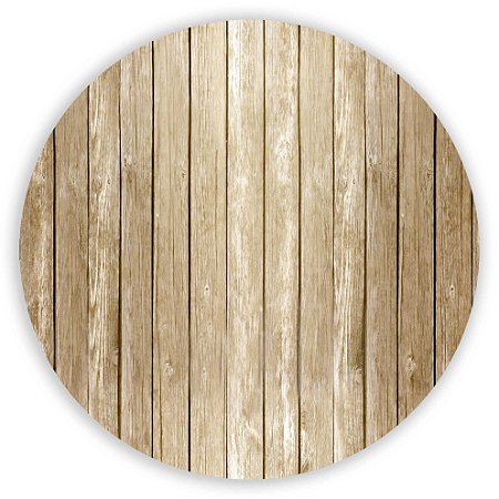 Capa Painel Redondo Sublimado - Madeira