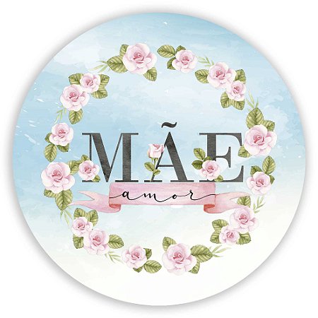 Capa Painel Redondo Sublimado - Mae