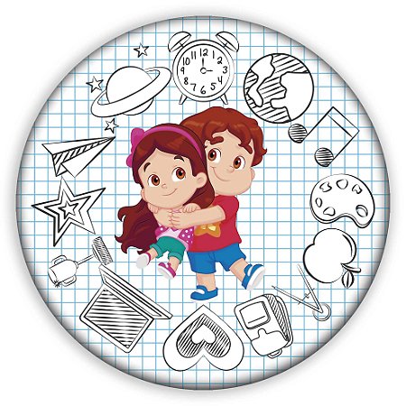 Capa Painel Redondo Sublimado - Maria Clara e JP