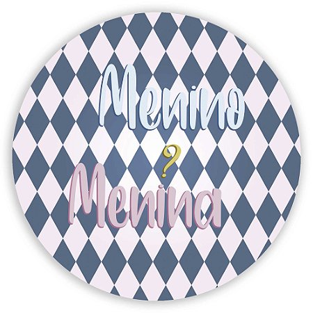 Capa Painel Redondo Sublimado - Menina Menino Revelação