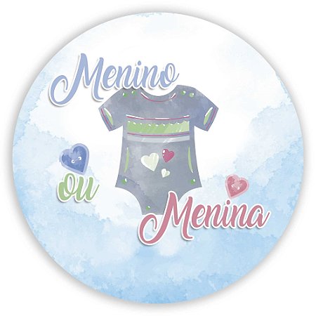 Capa Painel Redondo Sublimado - Menina Menino Revelação